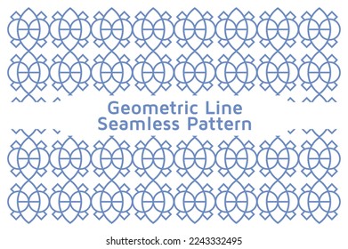 Geometric Line Seamless Pattern Design Background