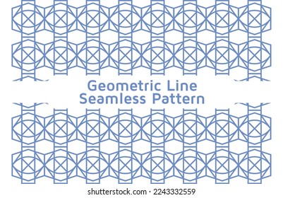 Geometric Line Seamless Pattern Design Background