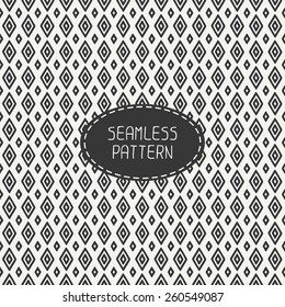 Geometric line seamless pattern with rhombus, square. Paper for scrapbook. Tiling. Beautiful vector illustration. Background. Hand drawn doodles. Stylish graphic texture  for your design, wallpaper.