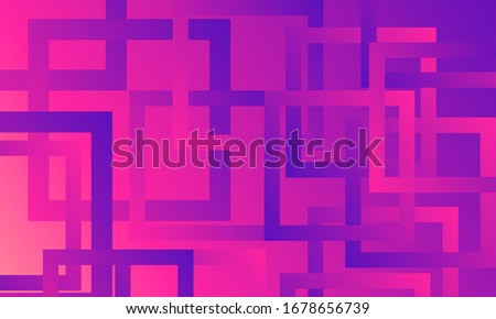  geometric Line shape on pink background