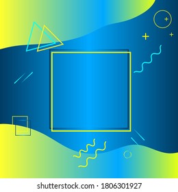 Geometric line shape pattern. Abstract concept. Colors and Shapes in Memphis Style