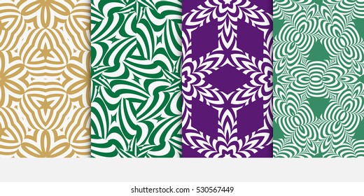geometric line, shape. pattern set. Seamless Vector illustration. for interior design, wallpaper, page fill