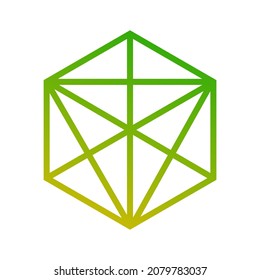 geometric line shape vector illustration design