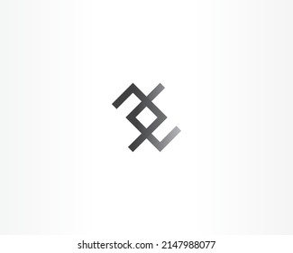 Geometric and line shape vector logo concept design