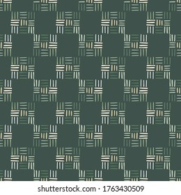 La línea geométrica da forma a un fondo de escritorio interminable. Patrón geométrico sin soldadura con línea de guión. Trasero de tira de perro. Fondo decorativo para el diseño de tejidos, impresión textil, envoltura, cubierta. Ilustración vectorial.