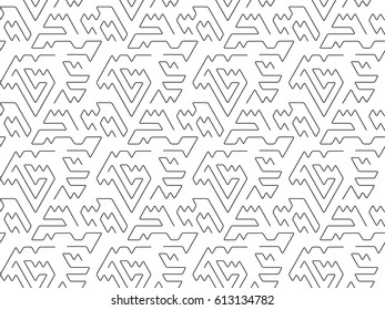 Geometric line shapes seamless patterns. Hipster fashion 80-90s. Abstract  textures. Black and white. Triangle. Geometric style for printing, website, fabric, poster, cards.