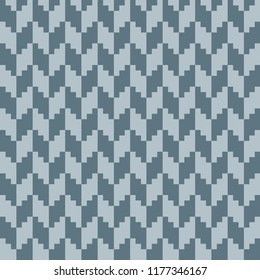 Geometric line. Vector illustration. Wavy Blue Zig Zag Pattern