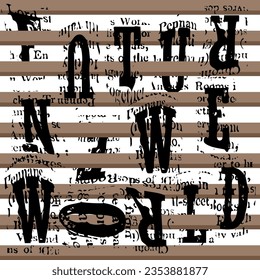 geometric line writing brush black word pattern background texture abstract design