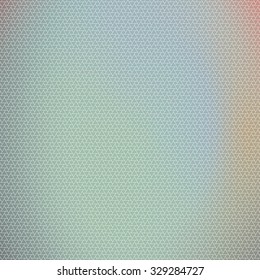 Geometric linear abstract seamless pattern motif background. Triangle and hexagon grid over gradient mesh