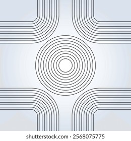 Geometric Linear, Bauhaus pattern, background design collection, template concept design. Vector illustrations
