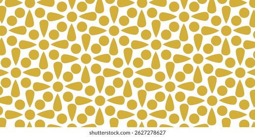 Geometric linear floral tile pattern. Luxurious oriental art deco texture background.