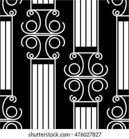  geometric linear pattern, architecture, circle, seamless vector background.