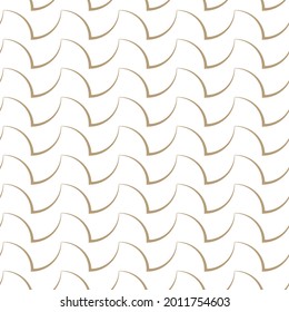 Geometric linear pattern in brown color on a white background. Modern vector illustration for wallpaper, flyers, covers, banners, minimalistic ornament, background.
