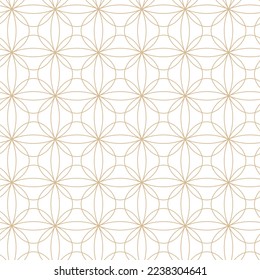Geometric linear pattern, golden lines on a white background, interesting rounded lines and patterns