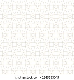 Geometric linear pattern, golden lines on a white background, interesting rounded lines and patterns