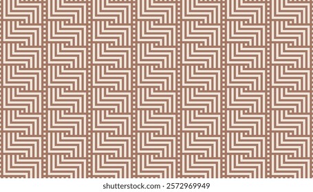 Geometric Linear Pattern in Mocha Tones