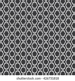 Geometric linear pattern, stylish monochrome