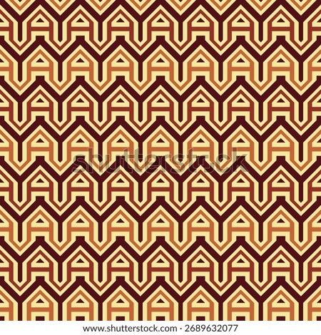 Geometric Linear Repetitive Letter A Design Decorative Tileable Pattern