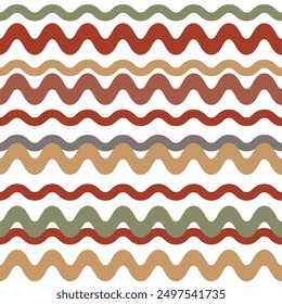 Geometric linear shape repeating pattern. Retro texture. Abstract colorfull seamless background for print.