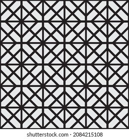 Geometric Linear Structure Seamless Pattern With Squares Vector Style
