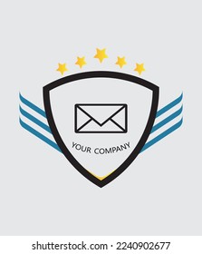 geometric with linear style logo 100%vector logo