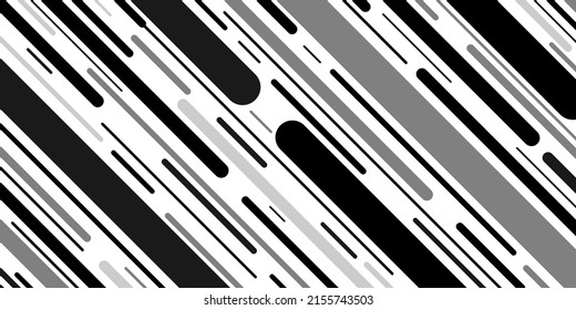 Geometric lined vector design. Stripes black, white and grey pattern. Monochrome wallpaper design for advertising, promo or background
