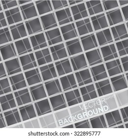 Geometric lines abstract background with squares rhombus shapes. Vector illustration eps10.