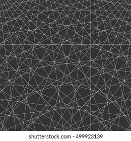 geometric lines, abstract format. line design. white line on a black background.  vector illustration.