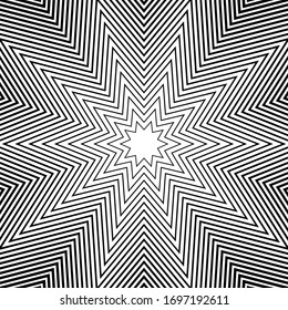 Geometric lines. Abstract vector texture with lines, stars.