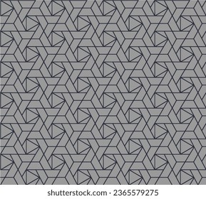 Geometric, lines, background, grey ground, seamless pattern