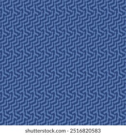 geometric lines blue and black Intertwined with fabric patterns, skirts, shirts, tablecloths, socks, curtains, pillows, hats, made into a large piece of fabric, patterns on glasses, plates, bowl