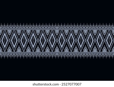 geometric lines blue and black Intertwined with fabric patterns, skirts, shirts, tablecloths, socks, curtains, pillows, hats, made into a large piece of fabric, patterns on glasses, plates, bowl