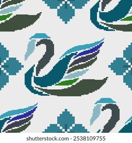 geometric lines blue and black Intertwined with fabric patterns, skirts, shirts, tablecloths, socks, curtains, pillows, hats, made into a large piece of fabric, patterns on glasses, plates, bowl