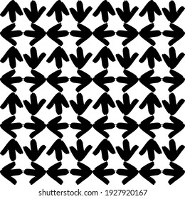 Geometric lines chekered abstract decorative vector background. Vector mosaic tiles seamless pattern with deep blue color background and geometrical ornament. Vector eps illustration.