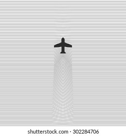 Geometric Lines - Creative and Inspiration Design " Fly High "