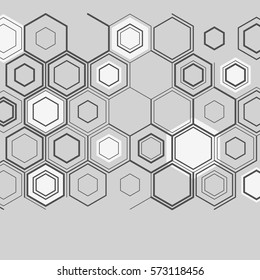 Geometric lines and dots. Line pattern. Modern cube background. Cell abstraction. Connection vector illustration for print and web design. Network black pattern. Organic concept.