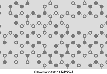 Geometric lines and dots. Line pattern. Modern cube background. Cell abstraction. Connection vector illustration for print and web design. Network black pattern. Organic concept.