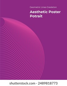 Geometrische Linien Gradation Art Poster