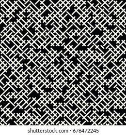 geometric lines maze seamless abstract pattern