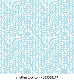 geometric lines maze seamless abstract pattern