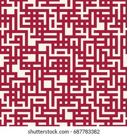 geometric lines maze seamless abstract pattern