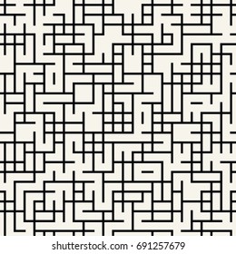 geometric lines maze seamless abstract pattern