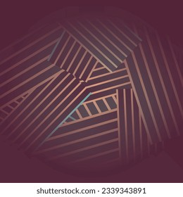 Geometric lines on dark background. Design for wallpaper.