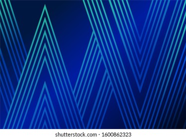 geometric lines pattern blue color background