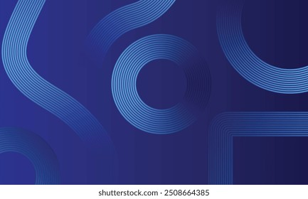 Geometric lines pattern. Sleek Blue Geometric Lines Modern Gradient Background