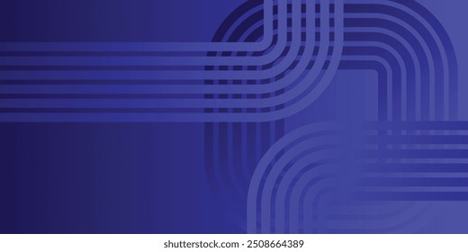 Padrão de linhas geométricas. Fundo de gradiente moderno com linhas geométricas azuis elegantes