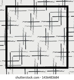 geometric lines plus pattern scarf