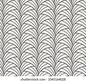 Geometric Lines Seamless Art Deco Pattern. Stylish antique background.