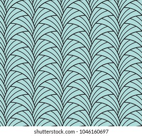 Geometric Lines Seamless Art Deco Pattern. Stylish antique background.