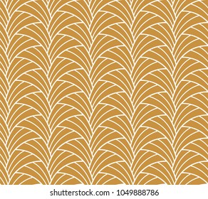 Geometric Lines Seamless Art Deco Pattern. Stylish antique background.